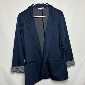 B Skies Are Blue Size 2X Women's Navy Blazer